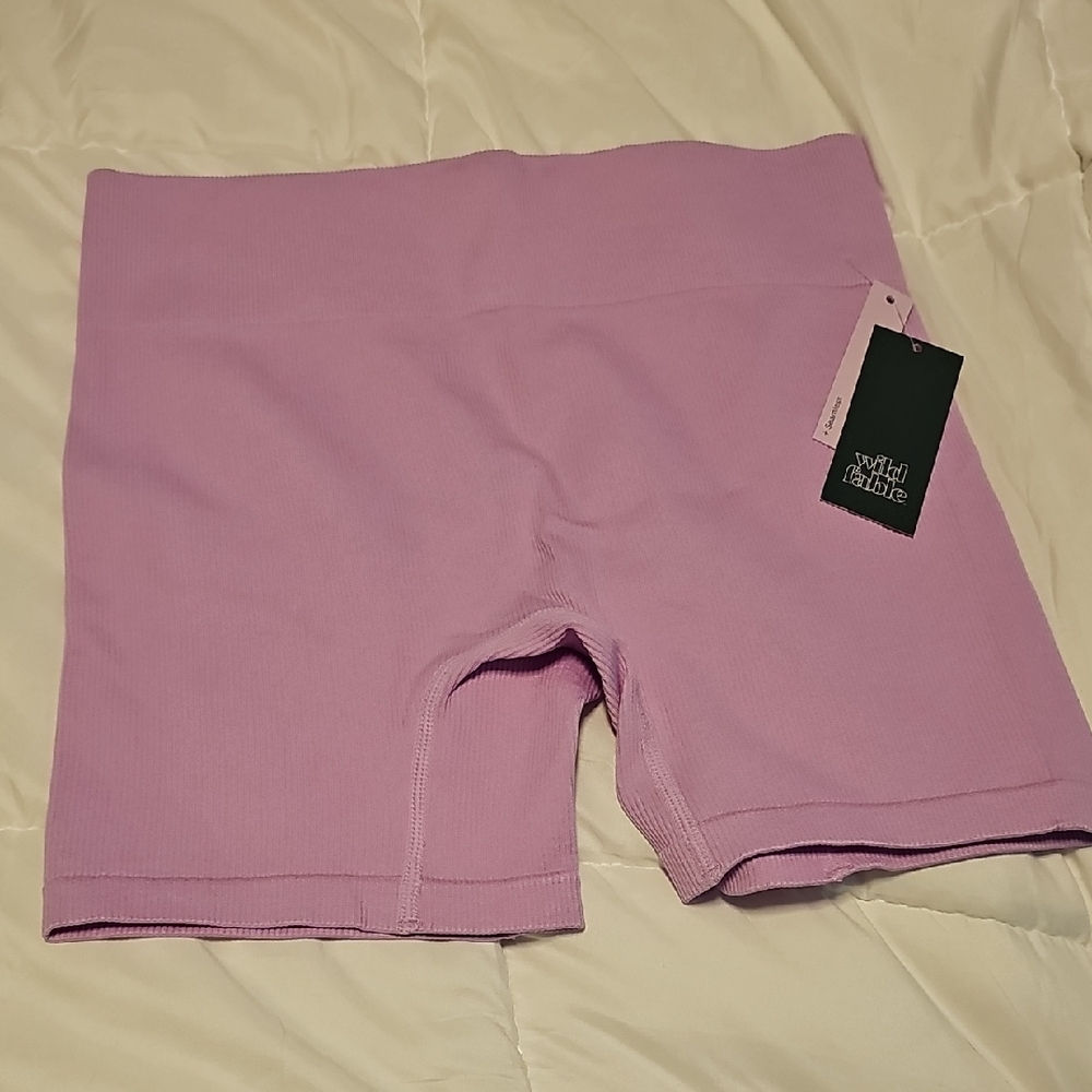 Wild Fable Purple Bike Shorts Smooth Stretchy Design